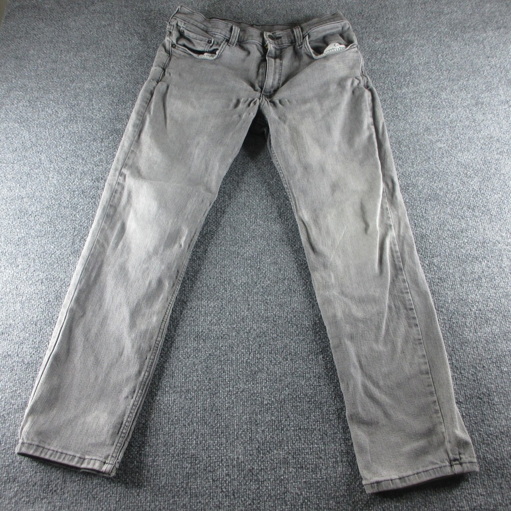 Levis 511 Jeans Mens 34x29 Gray Slim Straight Medium Wash Stretch Denim Casual